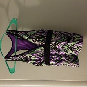 Free Country, multi color swim top